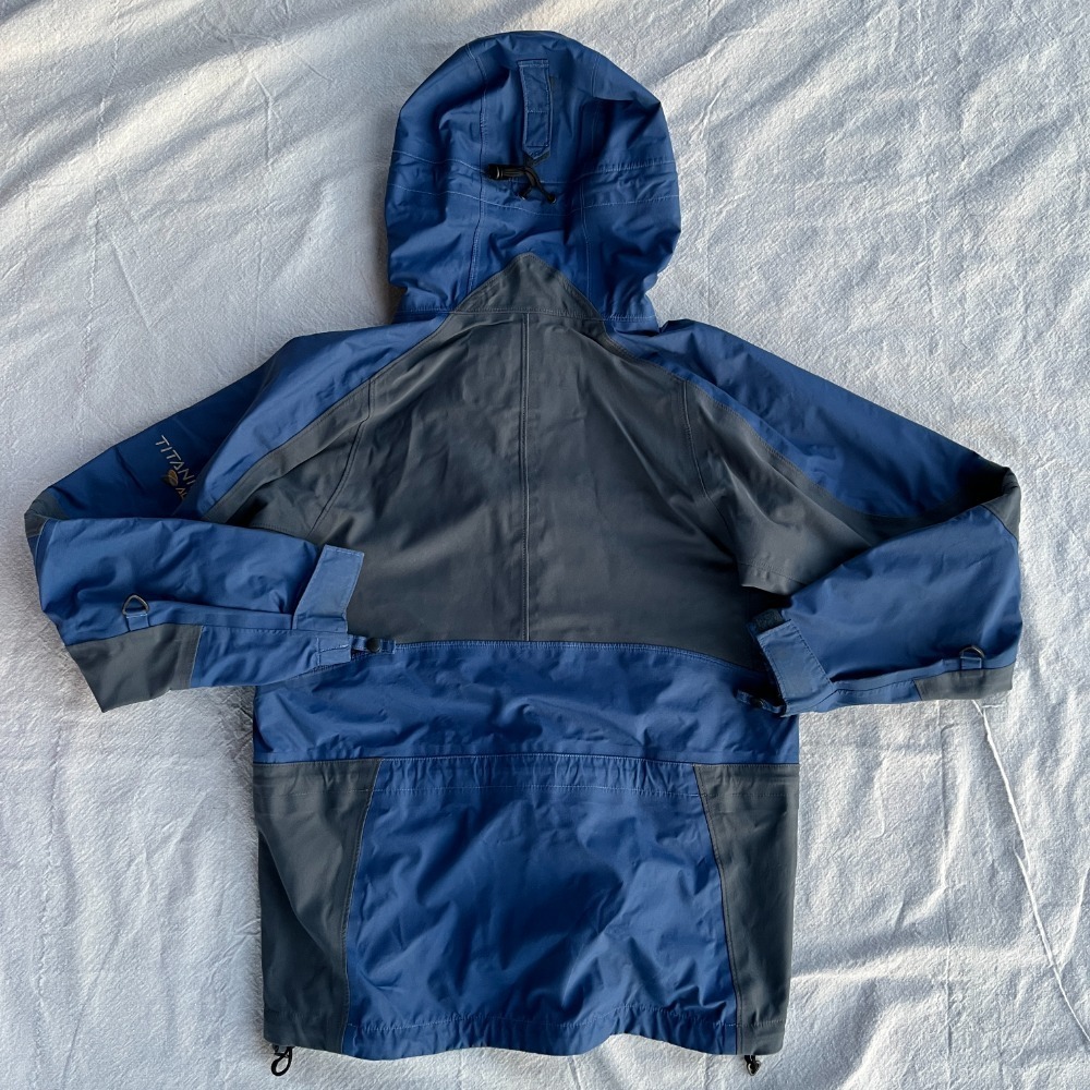 Vtg Columbia‎ Womens Titanium Alloy Omni Tech Blue Grey Waterproof Jacket - Picture 5 of 8